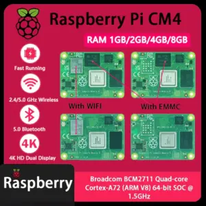 Raspberry Pi CM4 1GB/2GB/4GB/8GB RAM Rpi ComputeModule 4 4GB/8GB/16GB/32GB EMMC Wifi Optional Original Boosted Performance