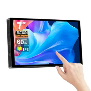 7″ Touch Portable Monitor 1280X800 USB-C IPS 5-point Capacitive Touch screen LCD display for Raspberry Windows Gaming Monitor